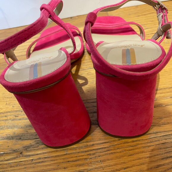 Sam Edelman Kit Ankle Strap Sandals Pink Suede Women's Size 8.5 EUC - Picture 7 of 11